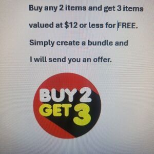 Buy 2 Get 3 Offer Sign